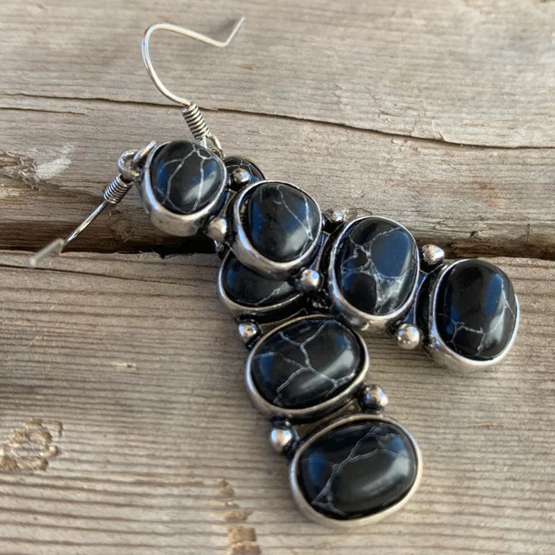 Vintage Red Turquoise Earrings