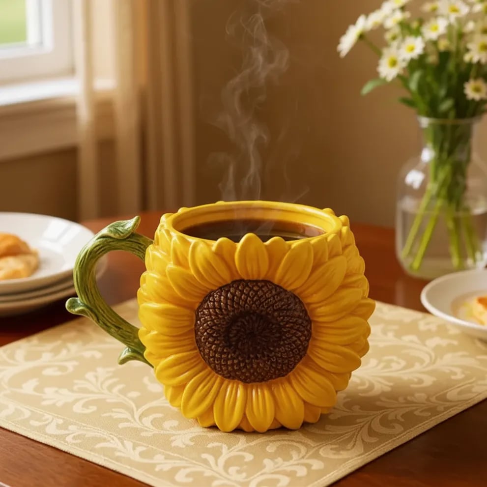 š»Elegant Flower Mugā