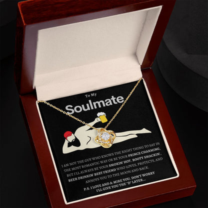 Hilarious To My Soulmate - Love Knot Necklace