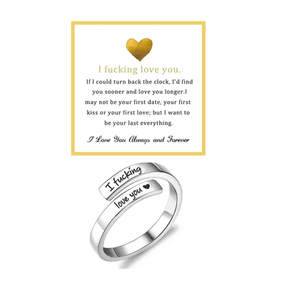 🔥Last Day 49% OFF -🌟❤️ I Fvcking Love You Ring – a daily reminder gift for your beloved💍🔥