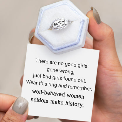 💓2026-New Year Hot Sale🎁 BE KIND...OF A BI♥CH Signature Ring