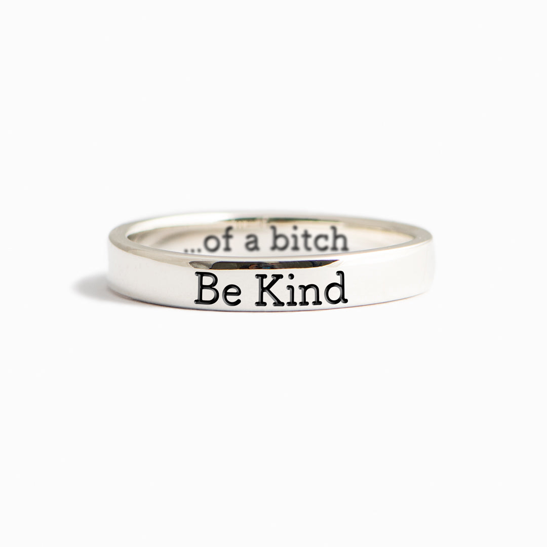 💓2026-New Year Hot Sale🎁 BE KIND...OF A BI♥CH Signature Ring