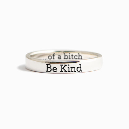 💓2026-New Year Hot Sale🎁 BE KIND...OF A BI♥CH Signature Ring