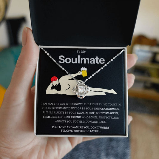 Hilarious To My Soulmate - Love Knot Necklace