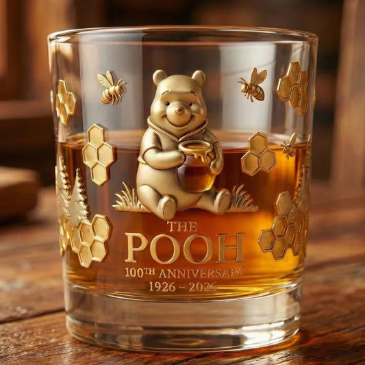 Winnie The Pooh 100th Anniversary Whiskey Glass💋