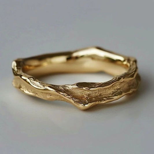 Personalized Embossed Irregular Ring