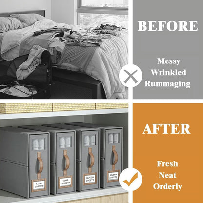 Foldable Sheet Storage Set – Keep Your Bedding Organized and Neat 🛏️✨
