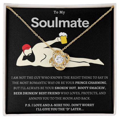 Hilarious To My Soulmate - Love Knot Necklace