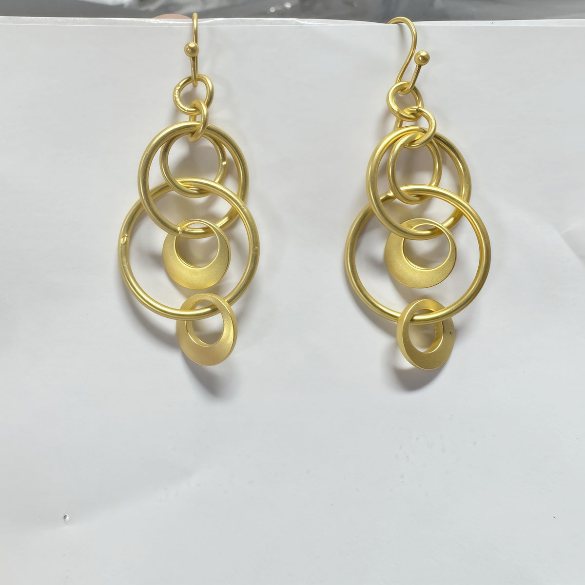 Vintage Minimalist Ring Multi-Layer Chain Earrings