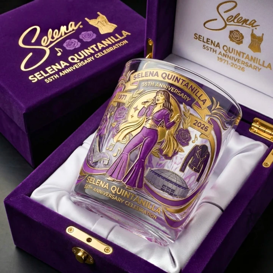 Selena Quintanilla 55Th Anniversary Celebration Whiskey Glass Edition💋