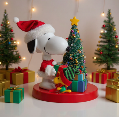 🏆Kurt Adler Peanuts Snoopy & Woodstock Table Piece Christmas Decoration