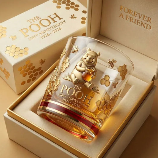 Winnie The Pooh 100th Anniversary Whiskey Glass💋
