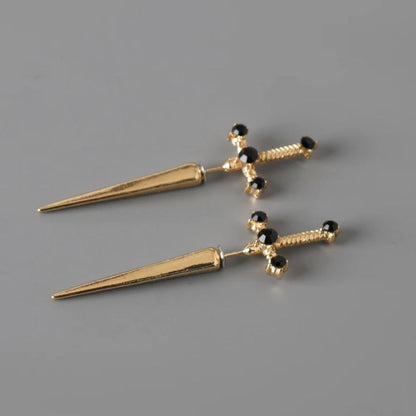🏆GOTHIC SWORD EARRINGS (PAIR)