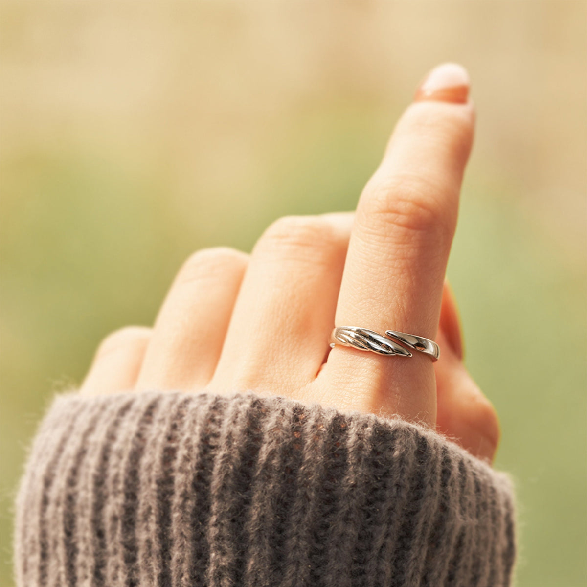 Memorial Guardian Angel Wings Ring - Couple Rings