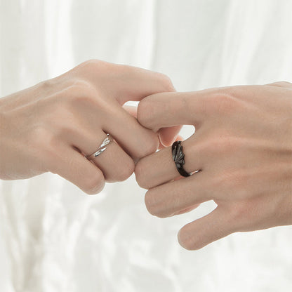 Memorial Guardian Angel Wings Ring - Couple Rings