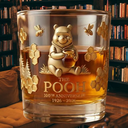 Winnie The Pooh 100th Anniversary Whiskey Glass💋