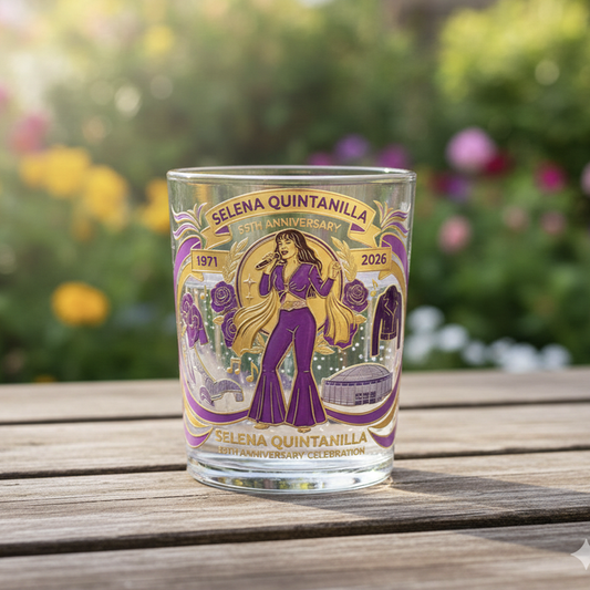 Selena Quintanilla 55Th Anniversary Celebration Whiskey Glass Edition💋