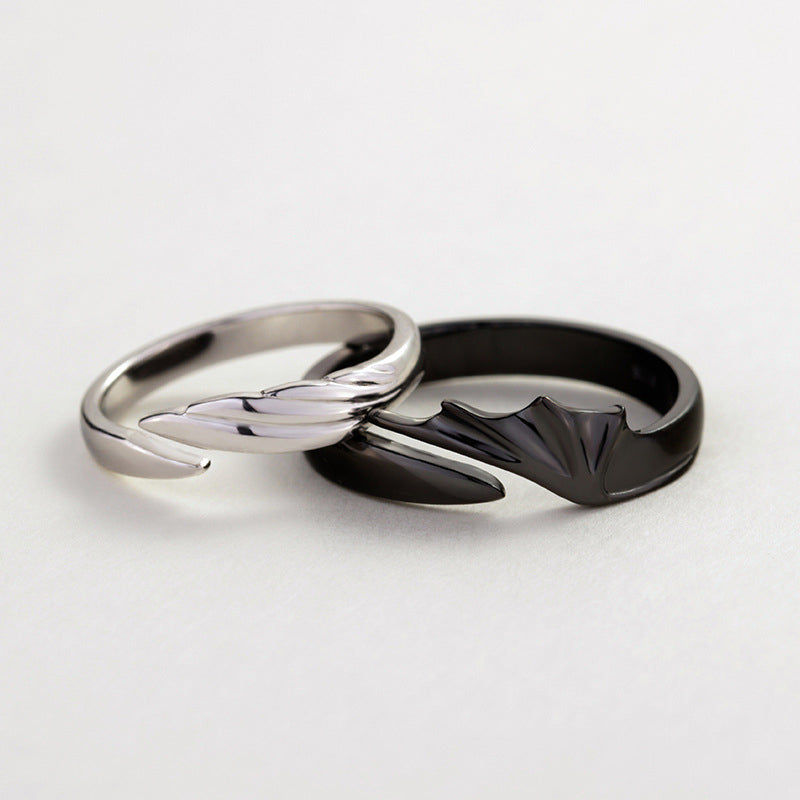 Memorial Guardian Angel Wings Ring - Couple Rings