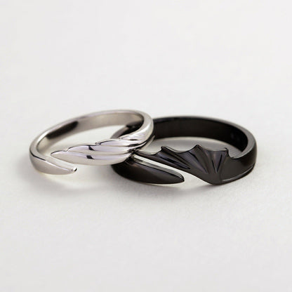 Memorial Guardian Angel Wings Ring - Couple Rings