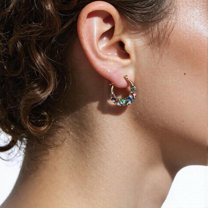 💖 Valentine's Day Hot Sale - ✨ Elegant Shell-Style Ear Huggies🌊 Unique Natural Patterns💋