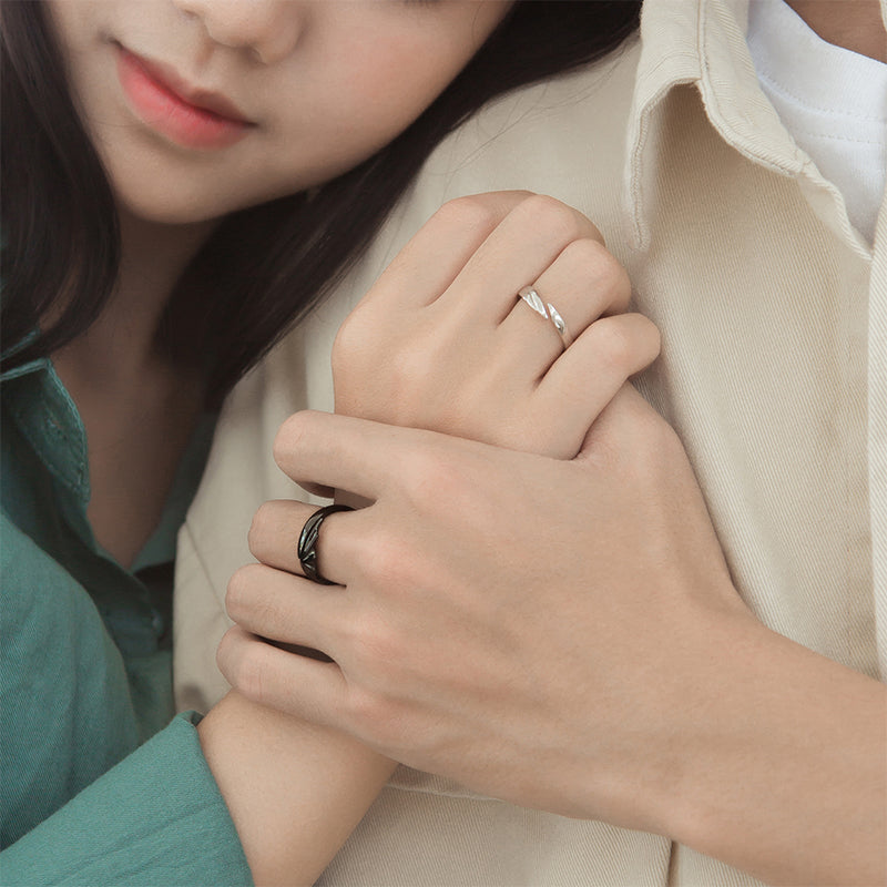 Memorial Guardian Angel Wings Ring - Couple Rings