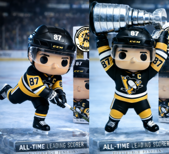 Sidney Crosby All Time Leading Scorer Figure Doll🏒🏆