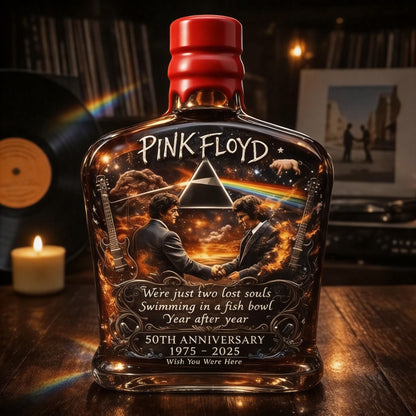 Pink Floyd – “Wish You Were Here”  50th Anniversary Collector’s Whiskey Bottle🔥