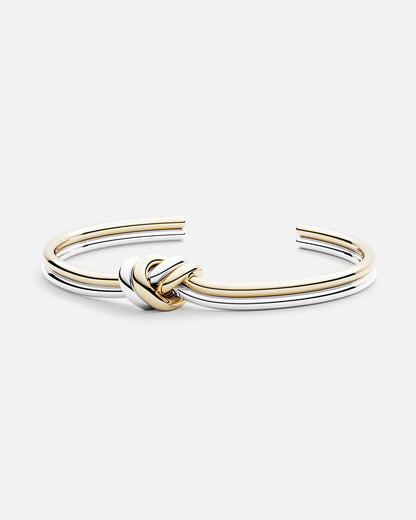 Dual Knot Bangle Polished