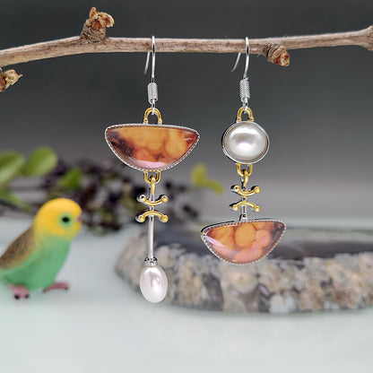Vintage Peanut Pearl Earrings