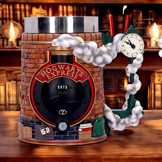 Harry Potter 9 3/4 Hogwarts Express Collectible Tankard Hedwig & Suitcases Mug🏆