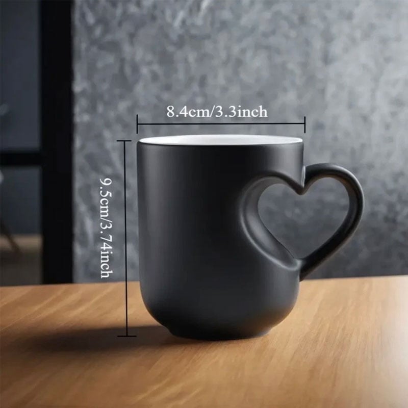 Heart-shaped Color-changing Ceramic Mug💋