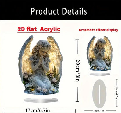 😇Angel Decor - Artistic Design Prayer Angel Acrylic 2D Sign🏆