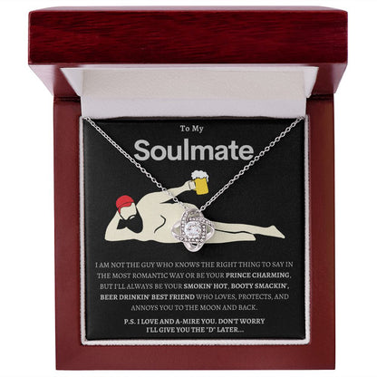 Hilarious To My Soulmate - Love Knot Necklace