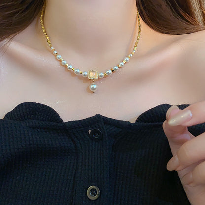 Cherry Blossom Pearl Necklace