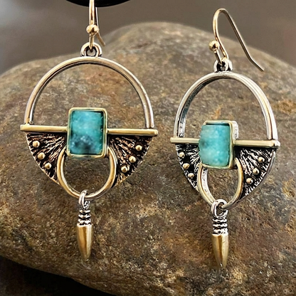 Vintage Egyptian Golden Earrings