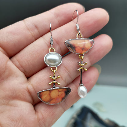 Vintage Peanut Pearl Earrings