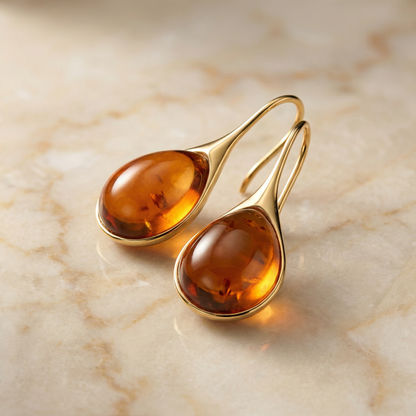 Crystal Drop Earrings in Gold and Silver