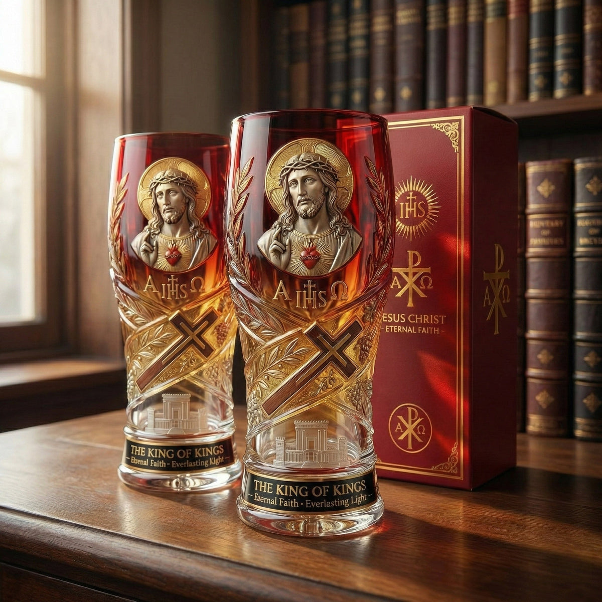 Jesus Christ Blessing Glass🔥