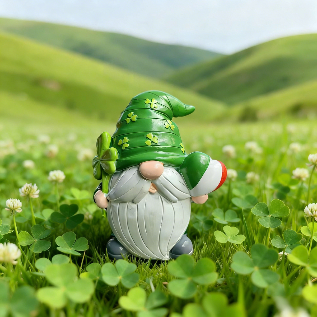 🔥Hot Sale 60% OFF 🍀4 pack St. Patrick's Day Resin Gnome Figurines💋