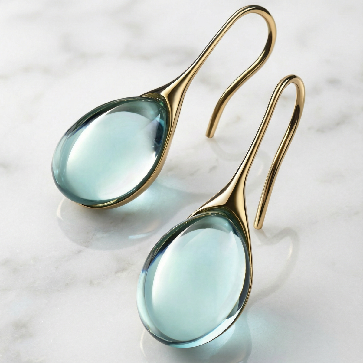 Crystal Drop Earrings in Gold and Silver