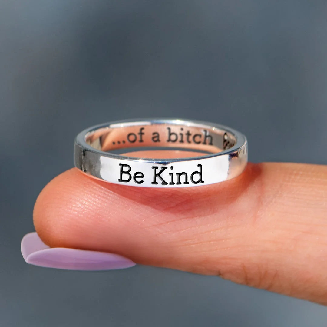 💓2026-New Year Hot Sale🎁 BE KIND...OF A BI♥CH Signature Ring