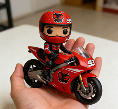 🏍️Marc Márquez 93 Racing Collectible Figure – MotoGP Legendary Rider Pop Style