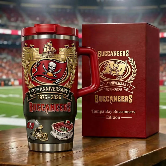BUCCANEERS 50TH ANNIVERSARY LIMITED EDITION TUMBLER💋