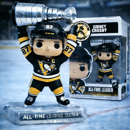 Sidney Crosby All Time Leading Scorer Figure Doll🏒🏆