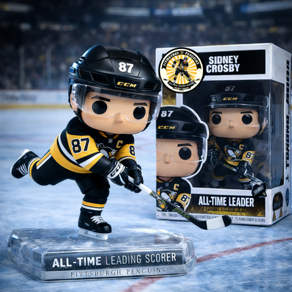 Sidney Crosby All Time Leading Scorer Figure Doll🏒🏆