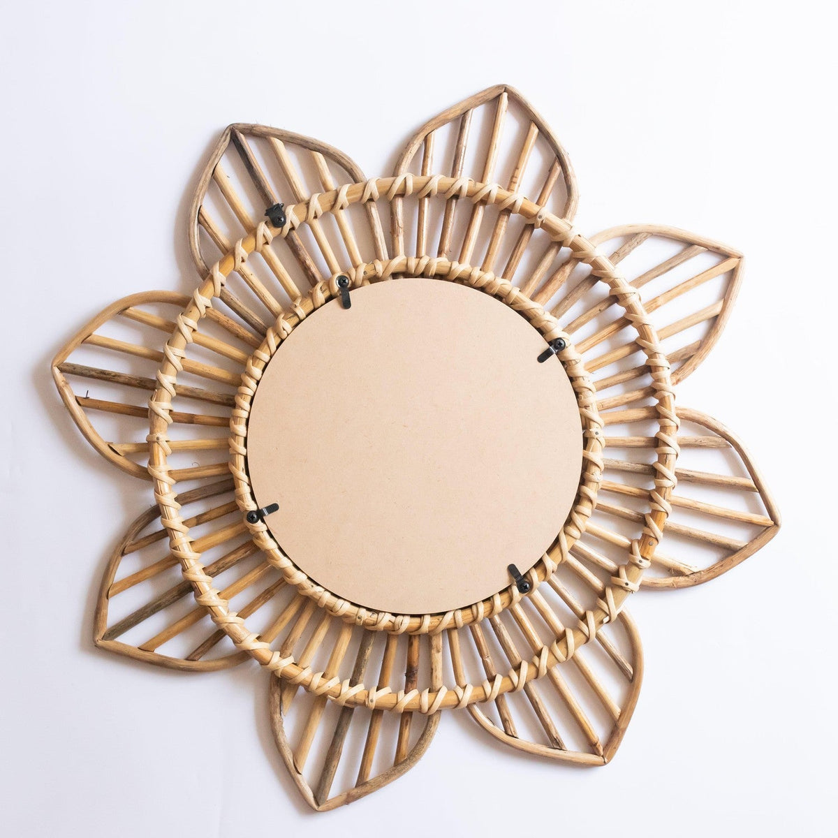 Rattan Sunflower Wall Mirror