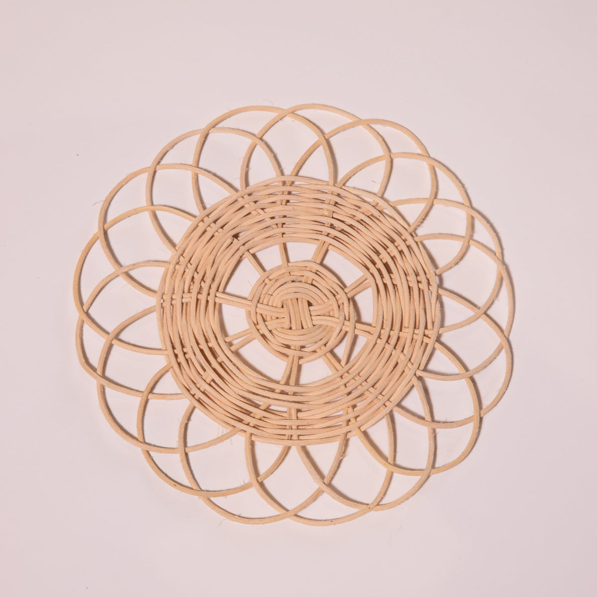 Rattan Wall Hangings Set of 12