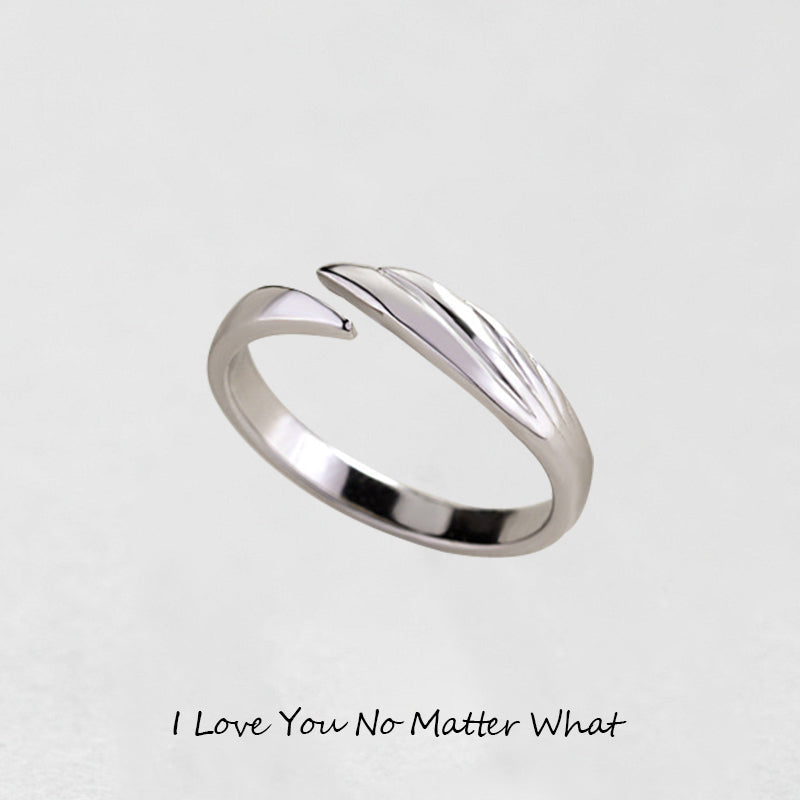 Memorial Guardian Angel Wings Ring - Couple Rings