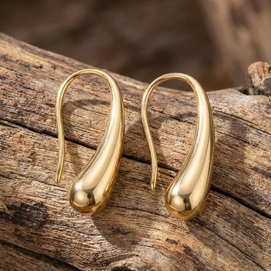 Vintage Golden Drop Earrings