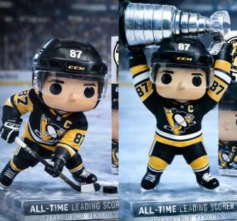 Sidney Crosby All Time Leading Scorer Figure Doll🏒🏆